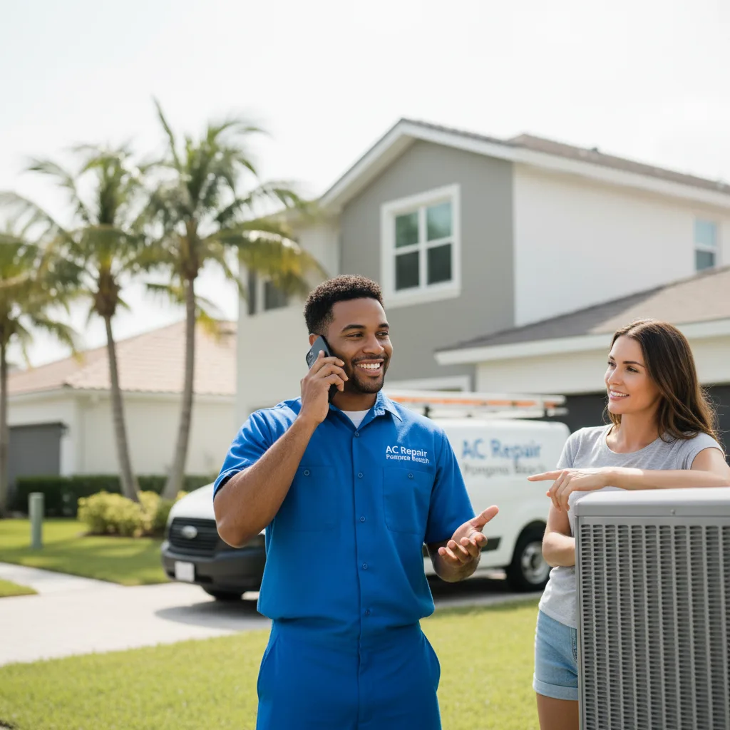 AC Repair Pompano Beach customer support in Mouthcard